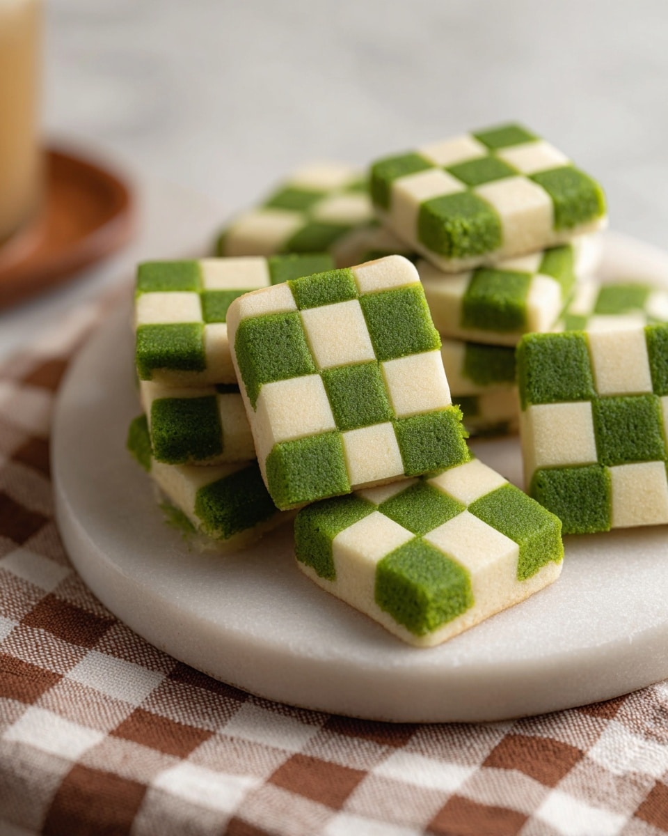 Matcha Checkerboard Cookies Recipe