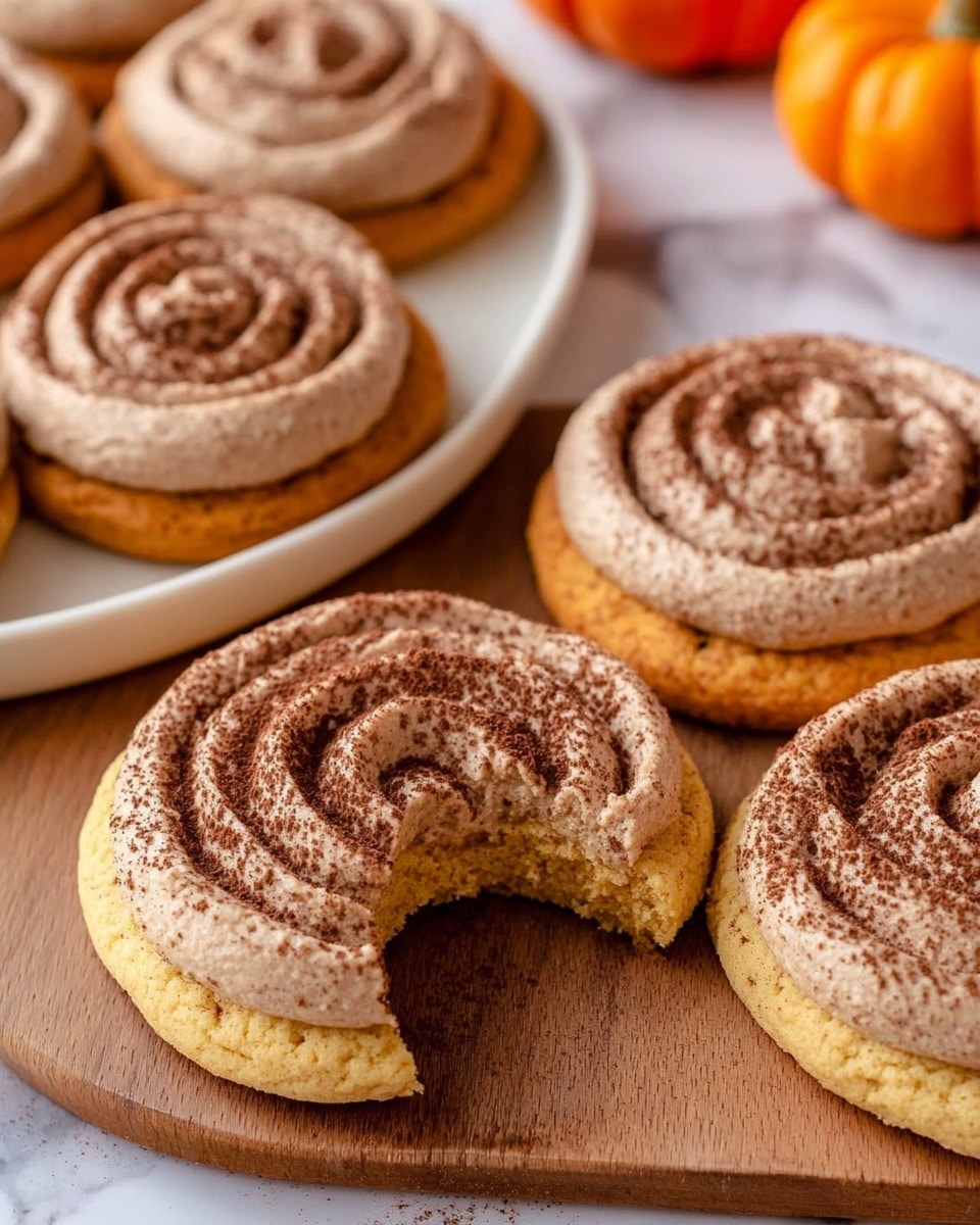 Soft Pumpkin Cookies with Cinnamon Frosting Recipe