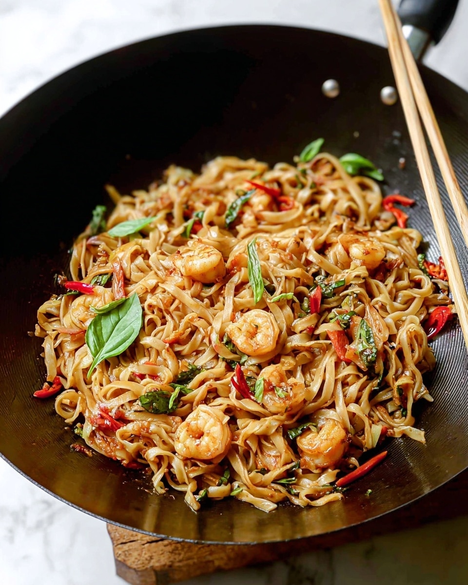 Street Style Thai Drunken Noodles Recipe