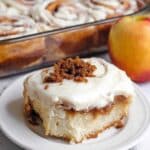 Apple Crumble Cinnamon Rolls with Cream Cheese Frosting Recipe