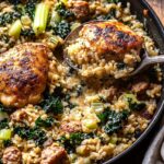 Skillet Chicken Thighs with Mushroom Gravy Recipe
