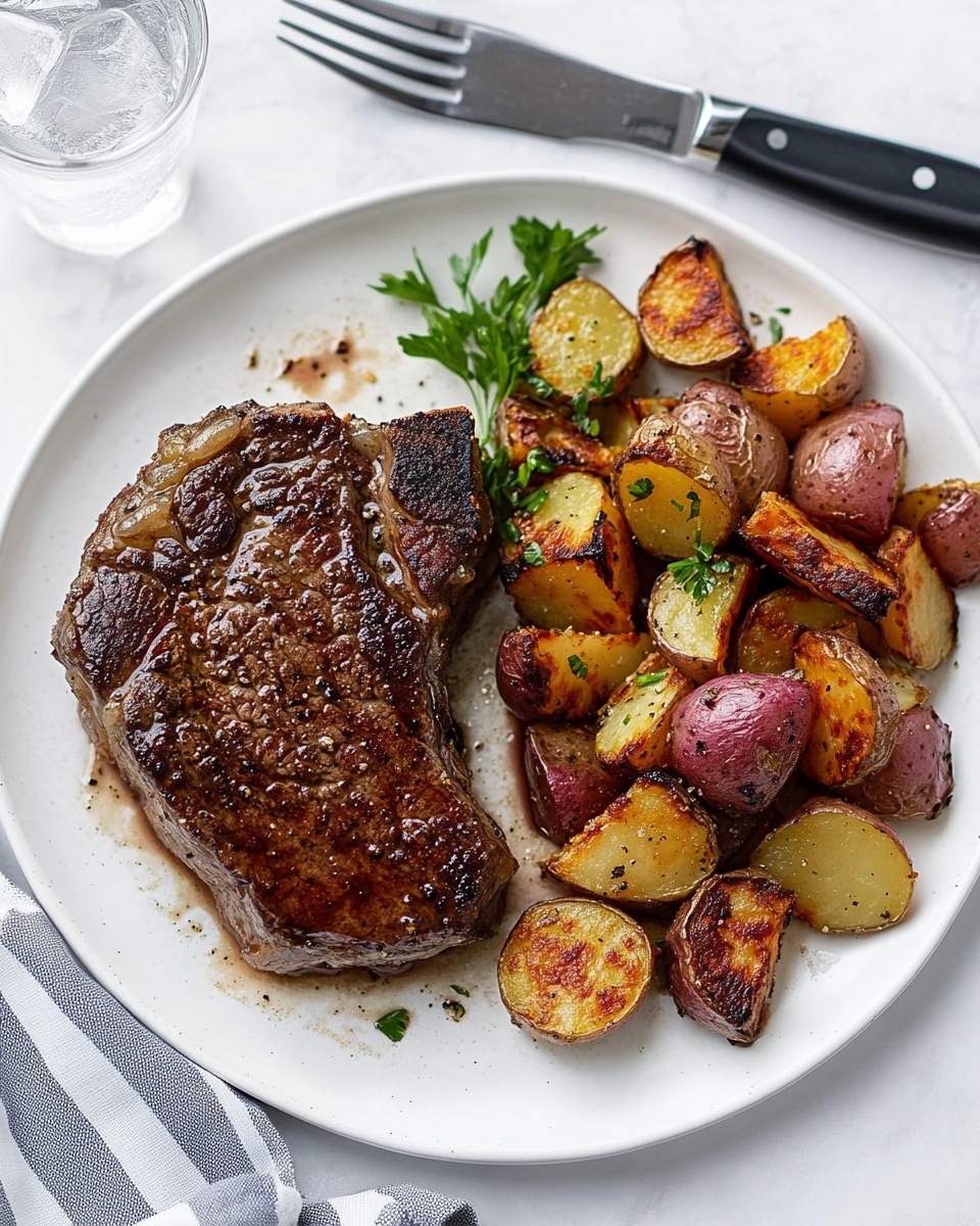 Skillet Seared Steak with Garlic Butter Recipe