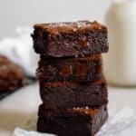 Dark Chocolate Mochi Brownies Recipe