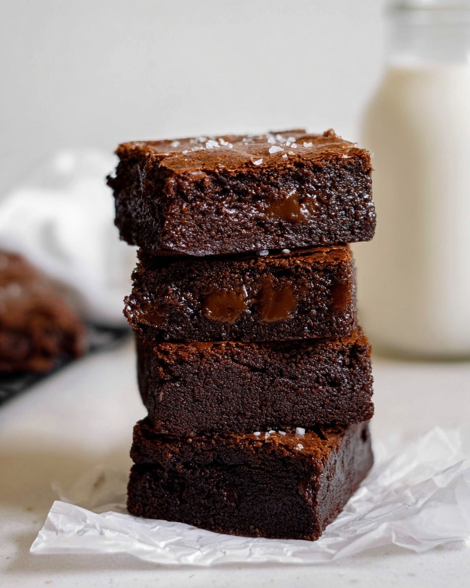 Dark Chocolate Mochi Brownies Recipe