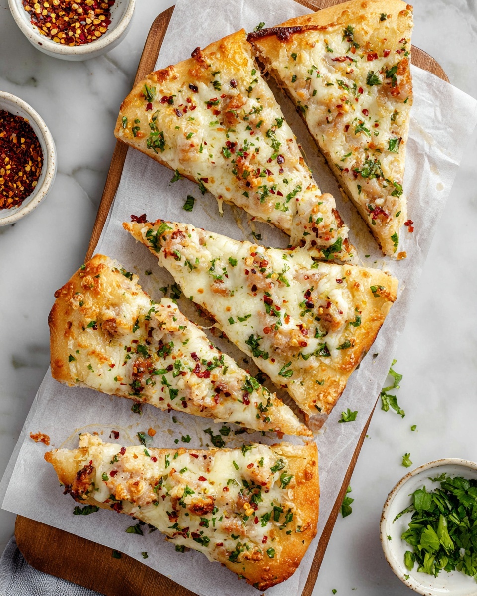 Viral Chicken Alfredo with Garlic Bread Recipe