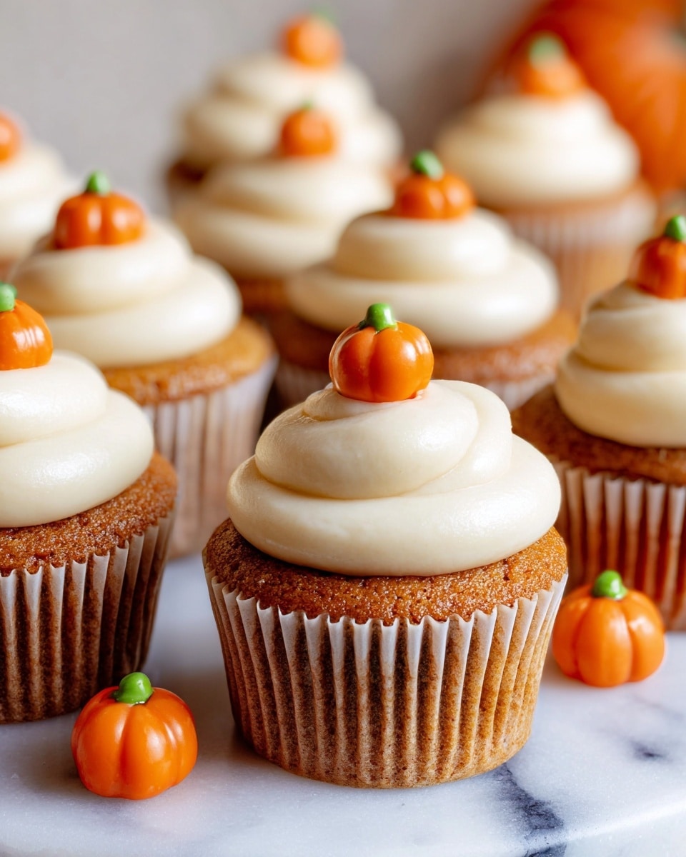 Pumpkin Cupcakes with Brown Sugar Cream Cheese Frosting Recipe