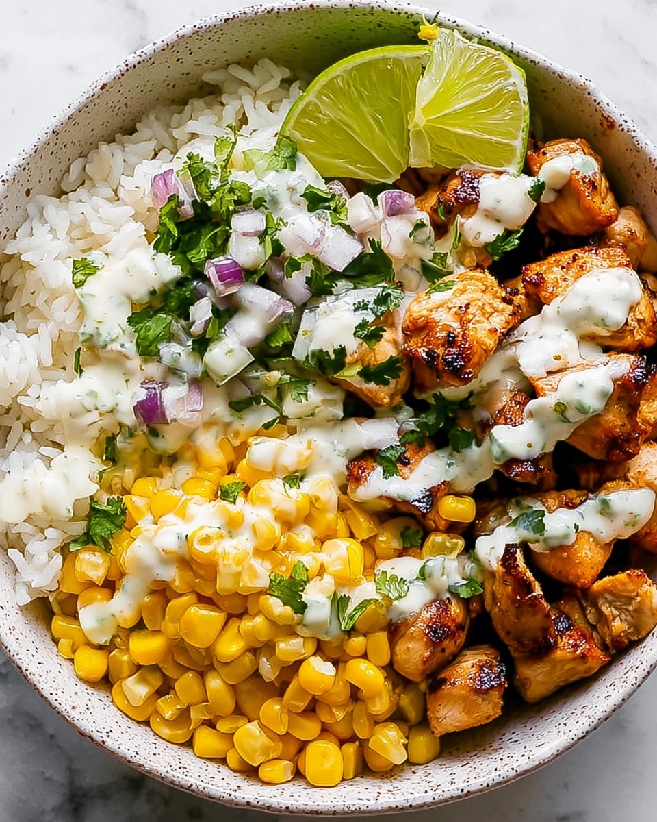 Street Corn Chicken Rice Bowl: A Healthy Meal Recipe