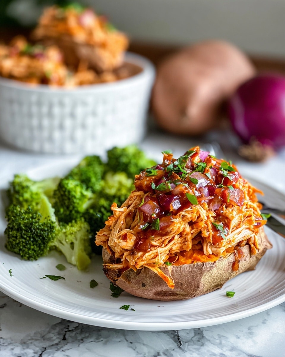 BBQ Chicken Stuffed Sweet Potatoes Recipe