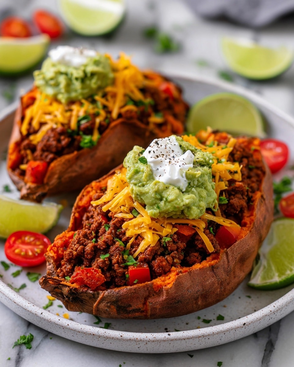 Easy Taco Stuffed Sweet Potatoes Recipe