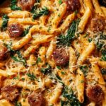 One Pot Creamy Cajun Sausage Pasta Recipe
