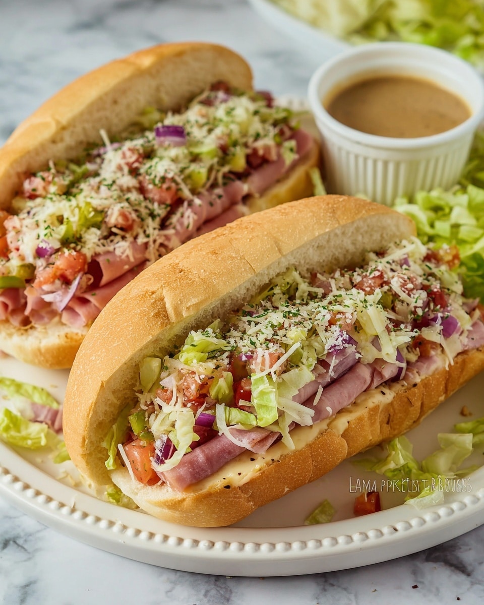 TikTok Viral Chopped Italian Sandwich Recipe - Recipe Image