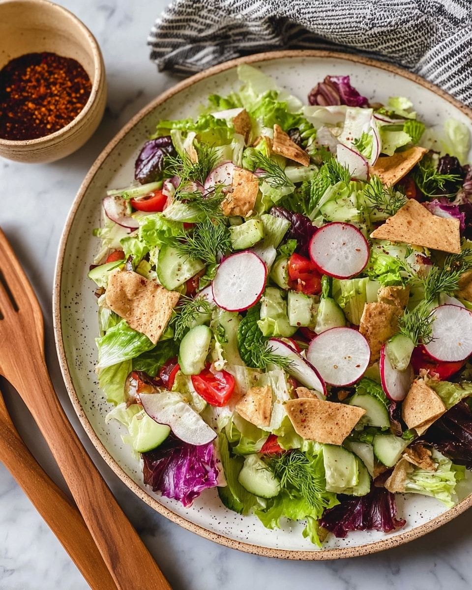 Authentic Lebanese Fattoush Salad Recipe