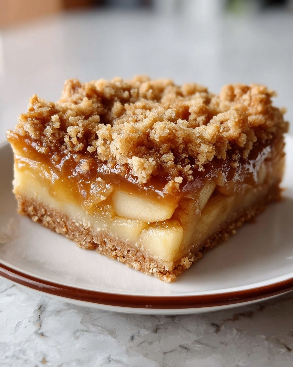 Salted Caramel Apple Crumble Bars Recipe - Recipe Image