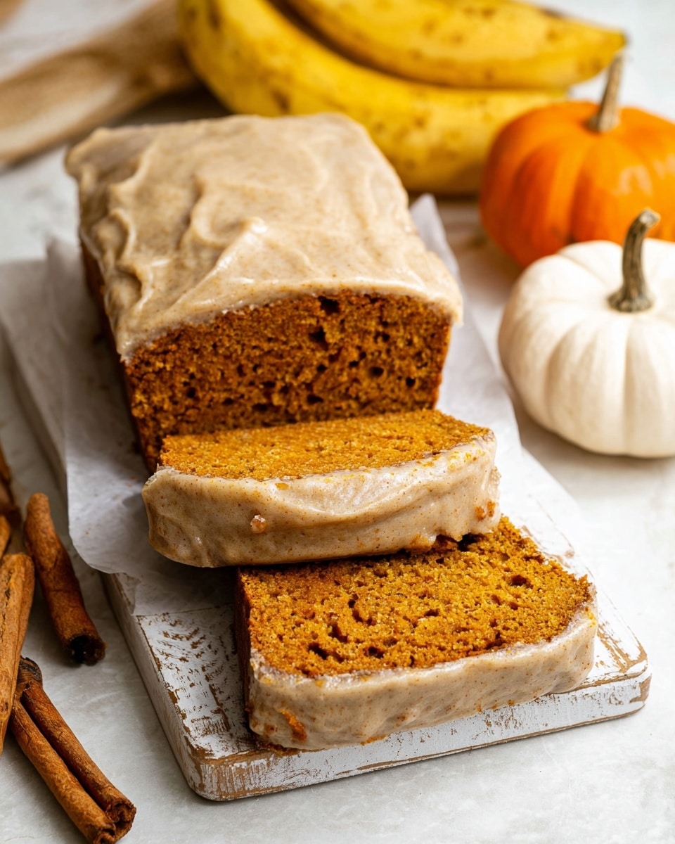 Pumpkin Banana Bread with Maple Glaze Recipe