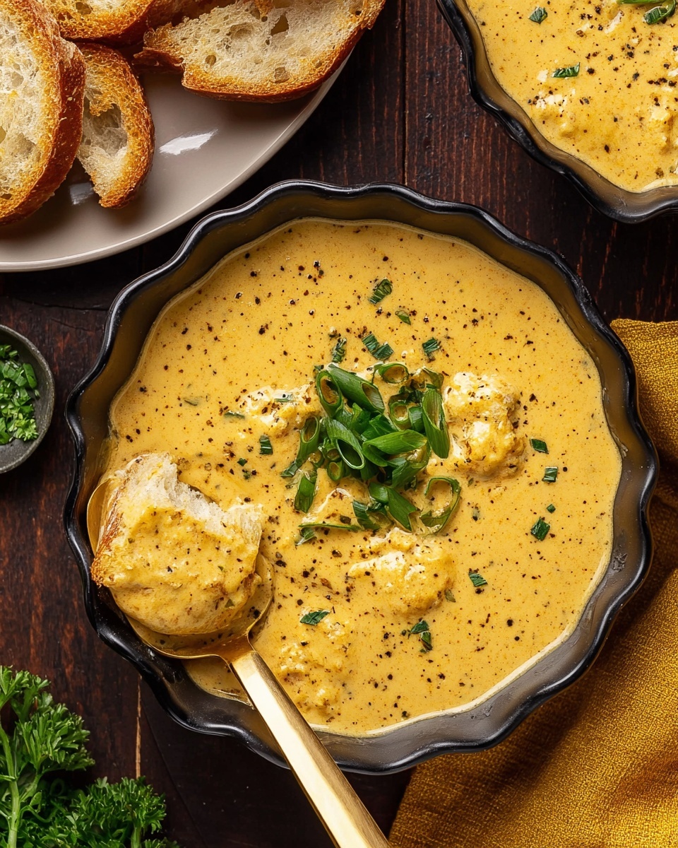 Hearty Cheddar Garlic Herb Potato Soup Recipe