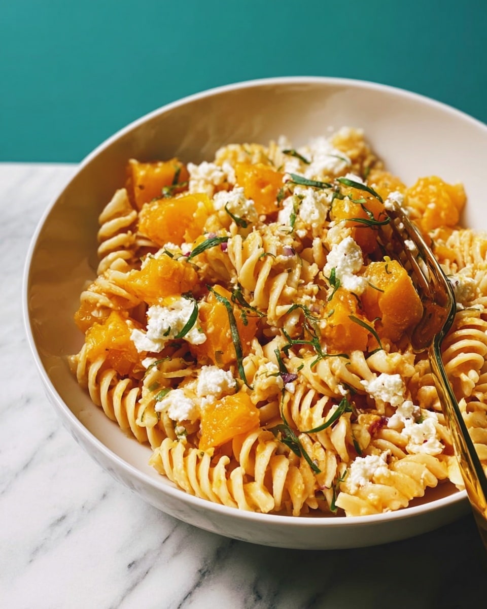 Baked Feta and Butternut Squash Pasta with Sage and Garlic Recipe