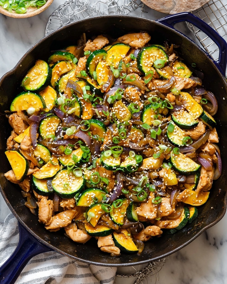 Easy Chicken and Zucchini Stir Fry Recipe - Recipe Image