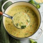 High Protein Broccoli Cheddar Soup Recipe