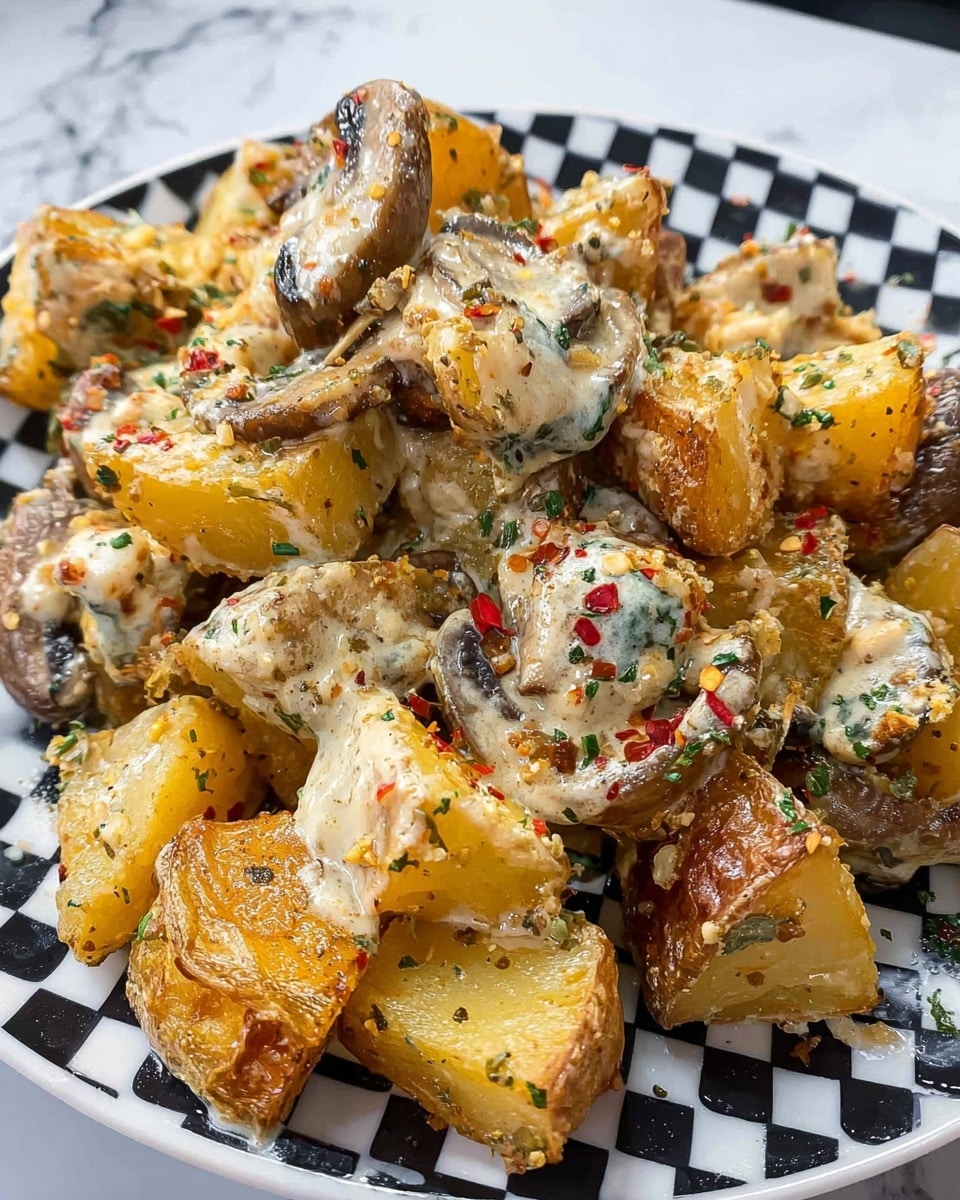 Crockpot Garlic Parmesan Chicken and Potatoes Recipe