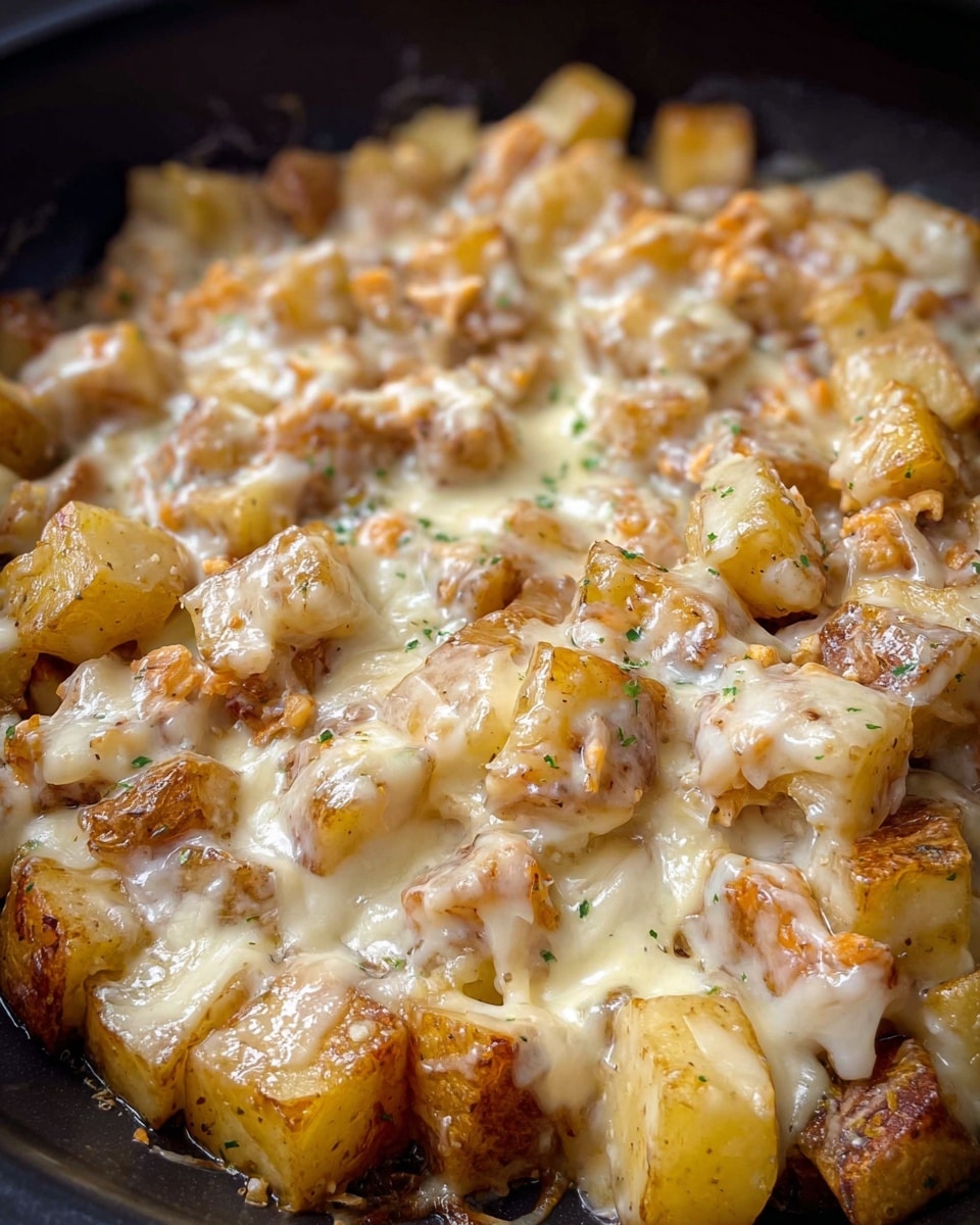 Crockpot Garlic Parmesan Chicken and Potatoes Recipe - Recipe Image