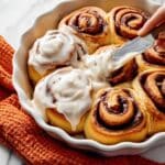 Pumpkin Cinnamon Rolls with Maple Cream Cheese Icing Recipe