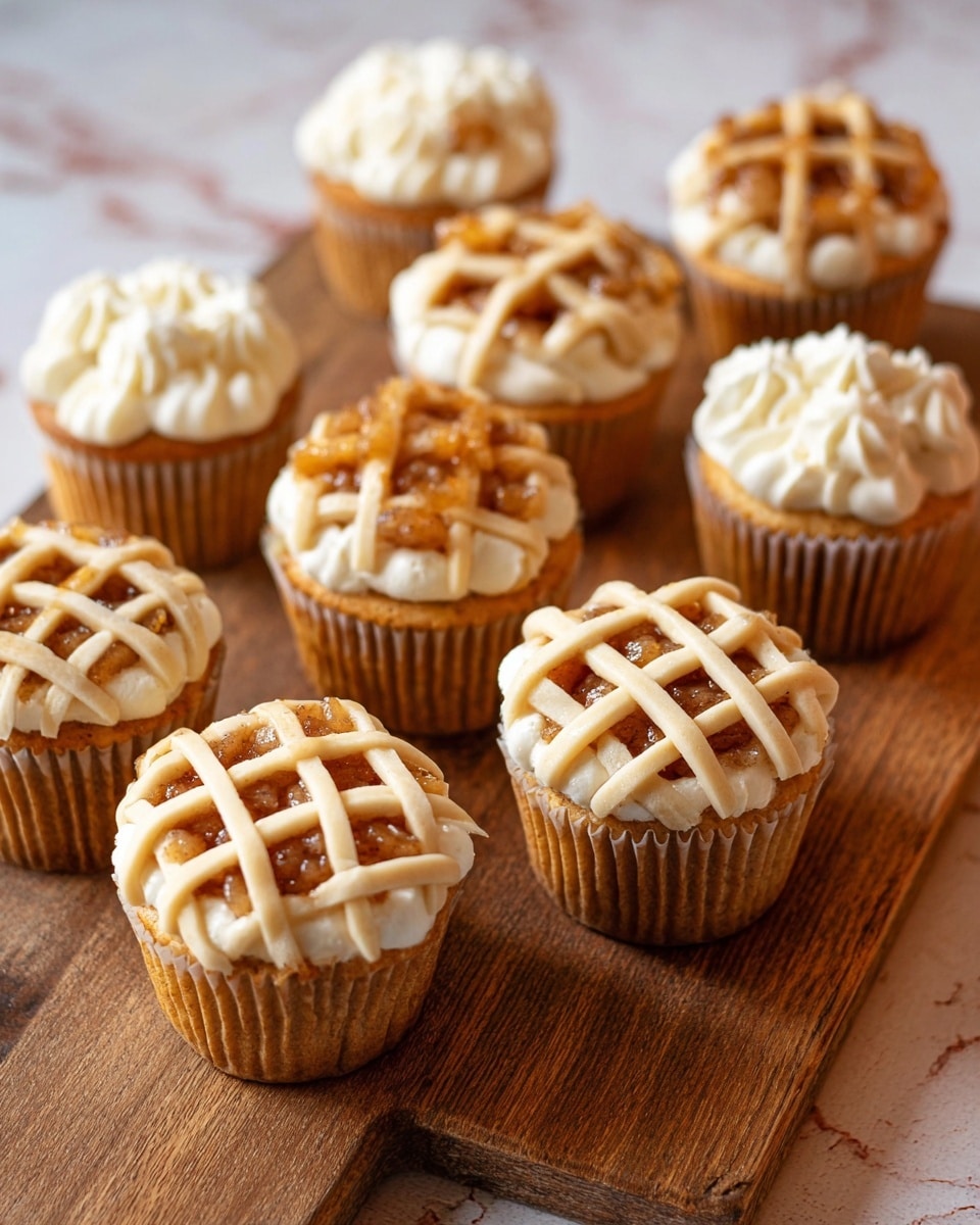 Apple Pie Cupcakes with Cream Cheese Frosting Recipe