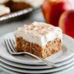 Apple Blondies with Maple Cream Cheese Frosting Recipe
