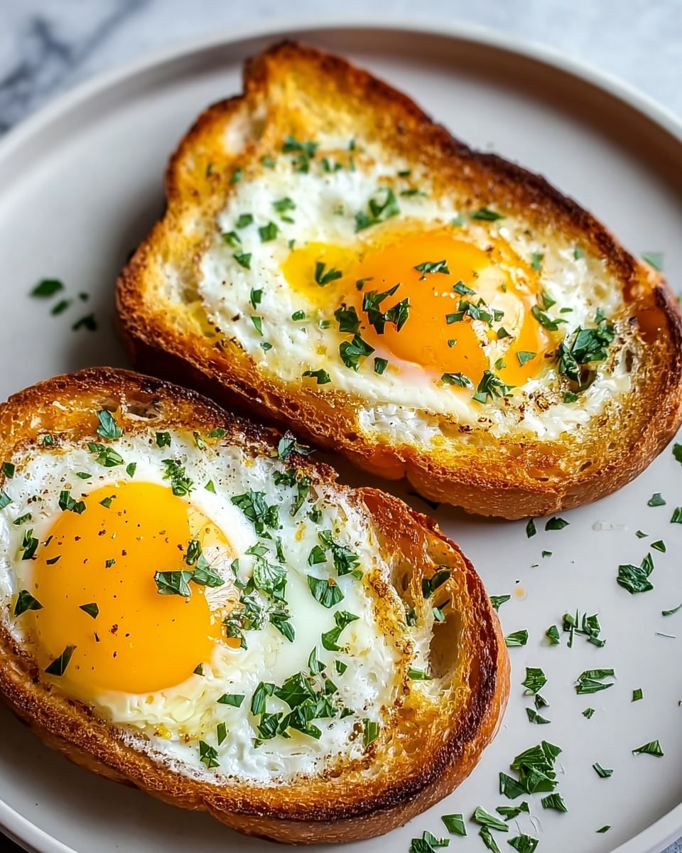 Egg and Cheese Toasts with Herbs Recipe