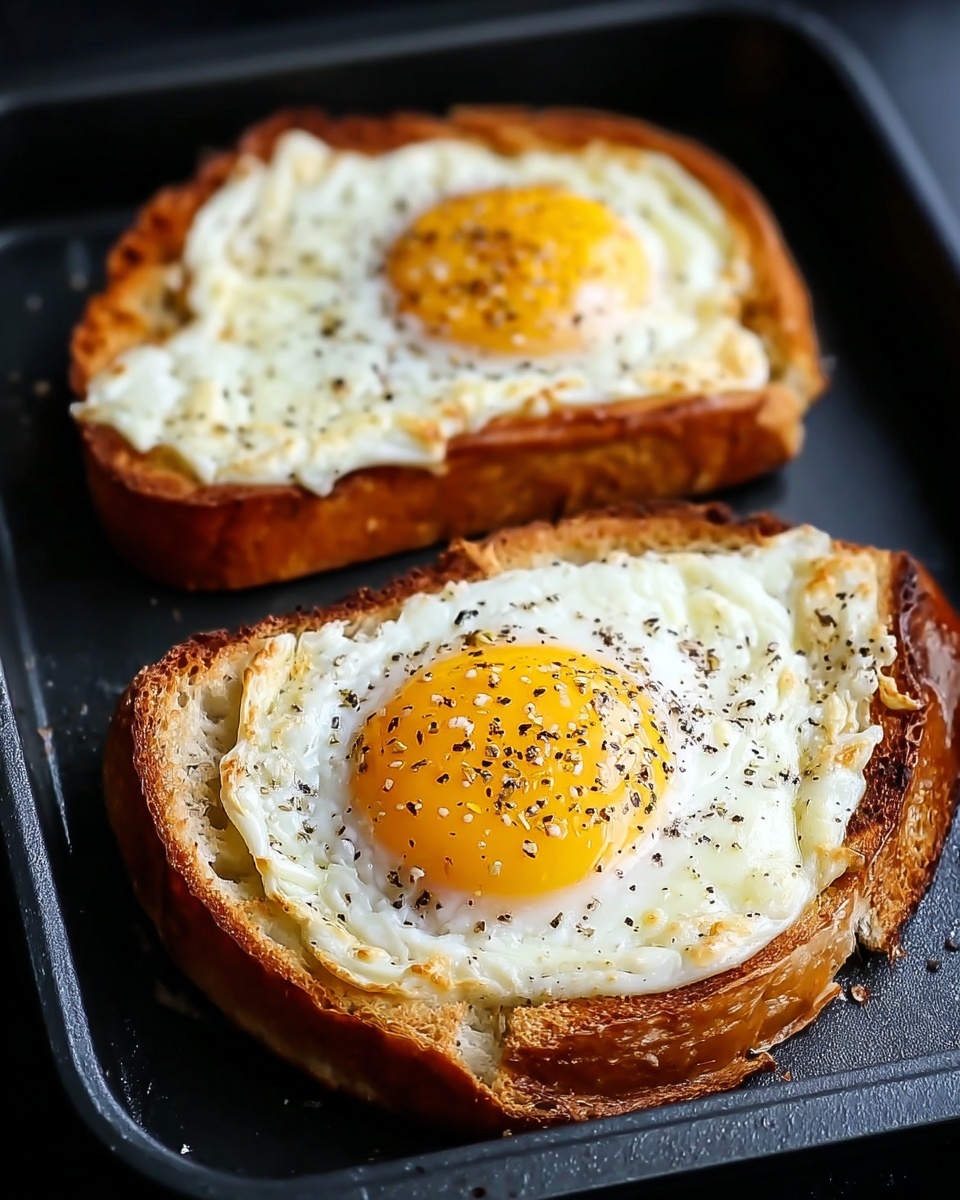 Egg and Cheese Toasts with Herbs Recipe - Recipe Image