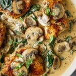 Creamy Mushroom Chicken with Sun-Dried Tomatoes and Olives Recipe