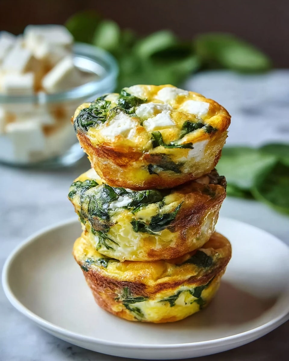 Egg Muffins with Spinach and Feta Recipe - Recipe Image