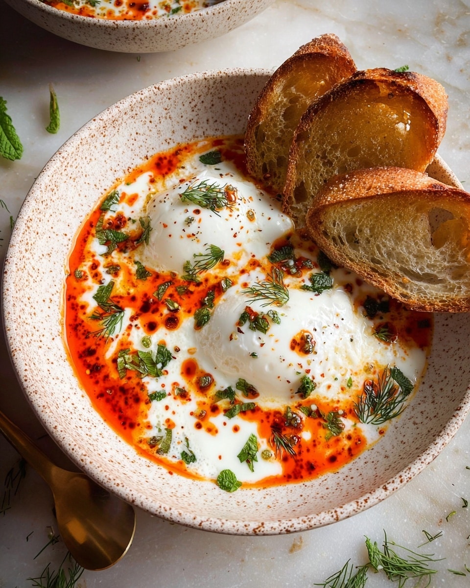 Çılbır: Turkish Eggs with Creamy Yogurt & Butter Sauce Recipe
