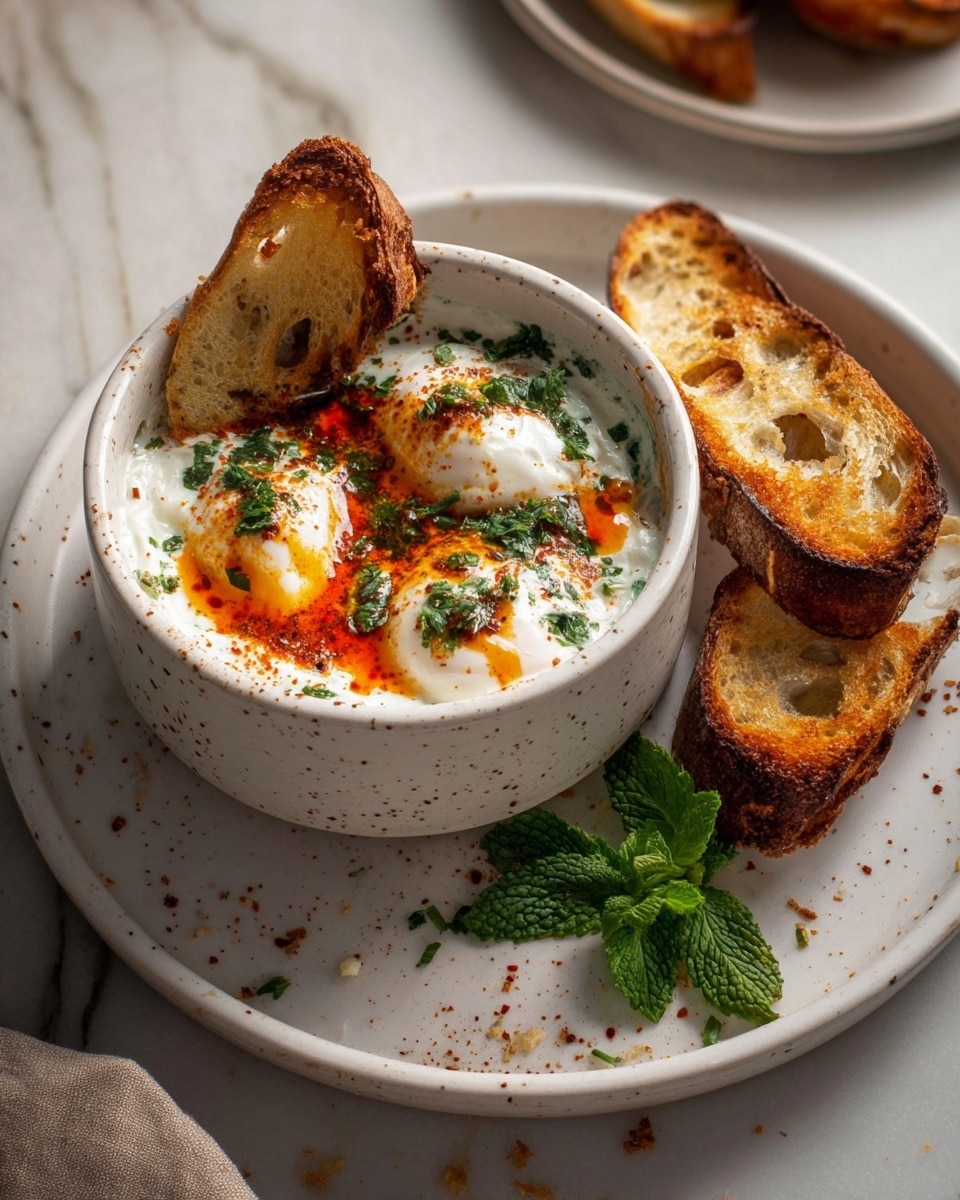 Çılbır: Turkish Eggs with Creamy Yogurt & Butter Sauce Recipe - Recipe Image