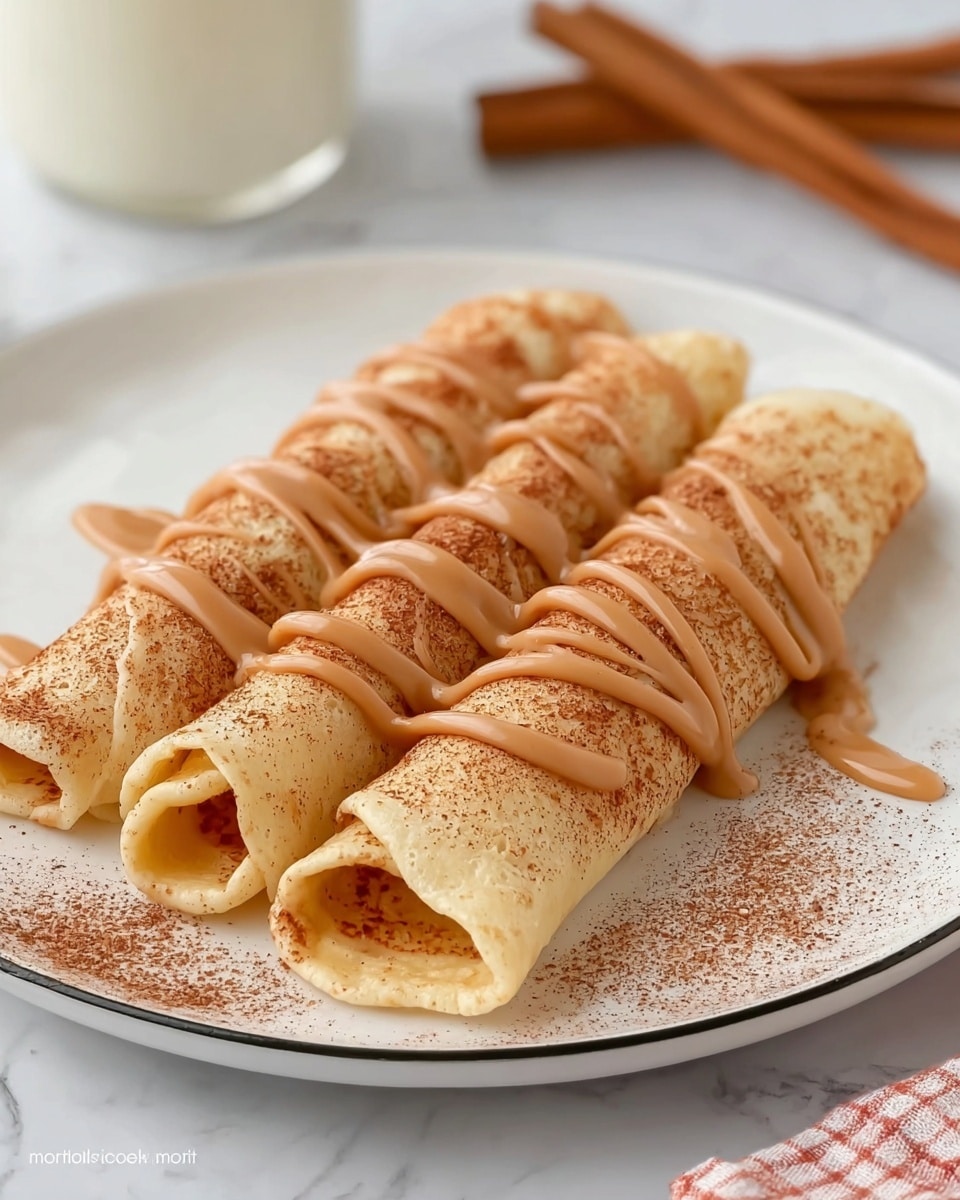 Cinnamon Roll Protein Crepes Recipe - Recipe Image