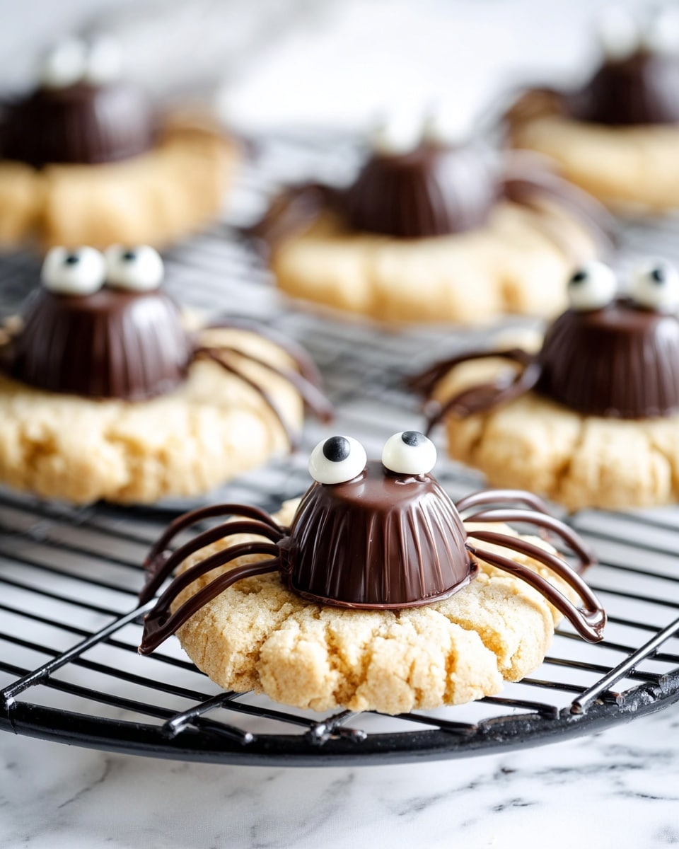 Spooky Vegan Spider Cookies Recipe - Recipe Image