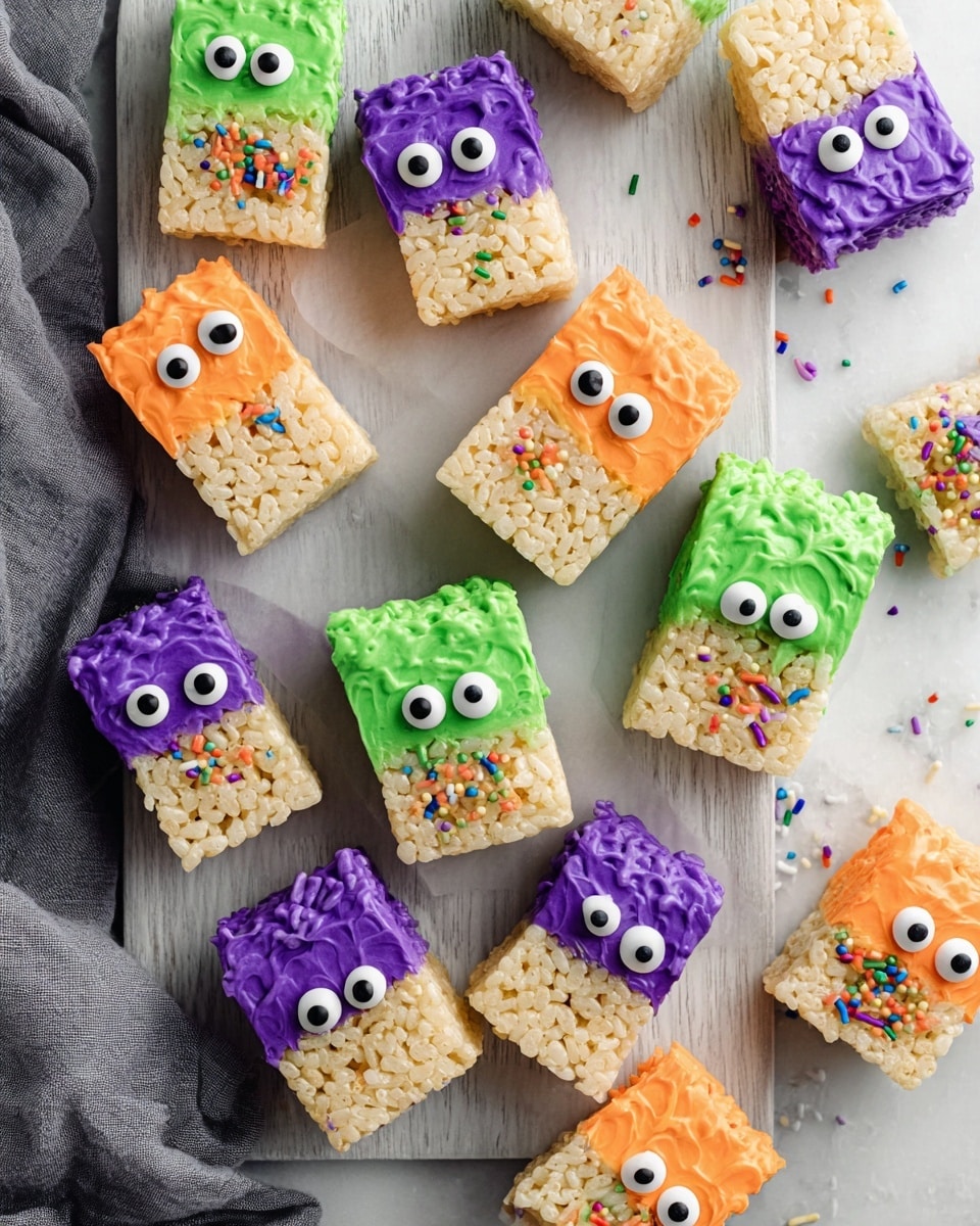 Easy Rice Krispie Monster Treats Recipe - Recipe Image