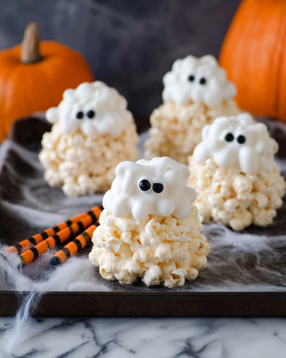 Halloween Popcorn Balls with Candy Eyes Recipe - Recipe Image
