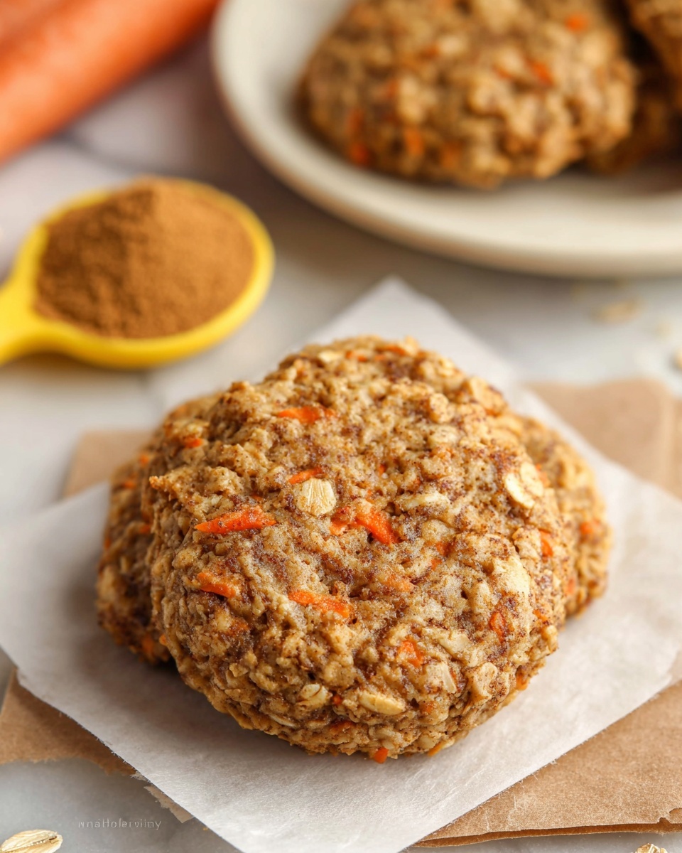 Healthy Carrot Cake Oatmeal Cookies Recipe - Recipe Image