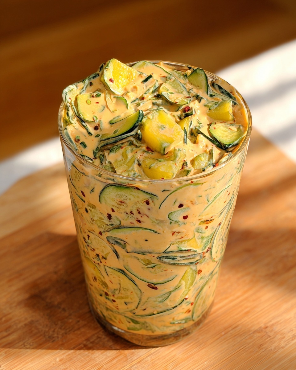 Creamy Asian Cucumber Salad Bowl Recipe - Recipe Image