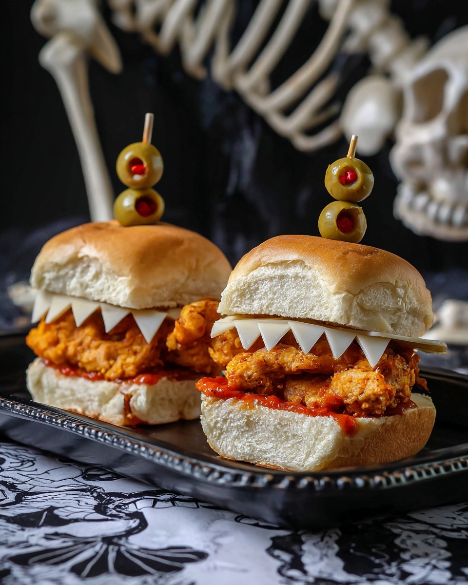 Halloween Chicken Parm Sliders Recipe - Recipe Image