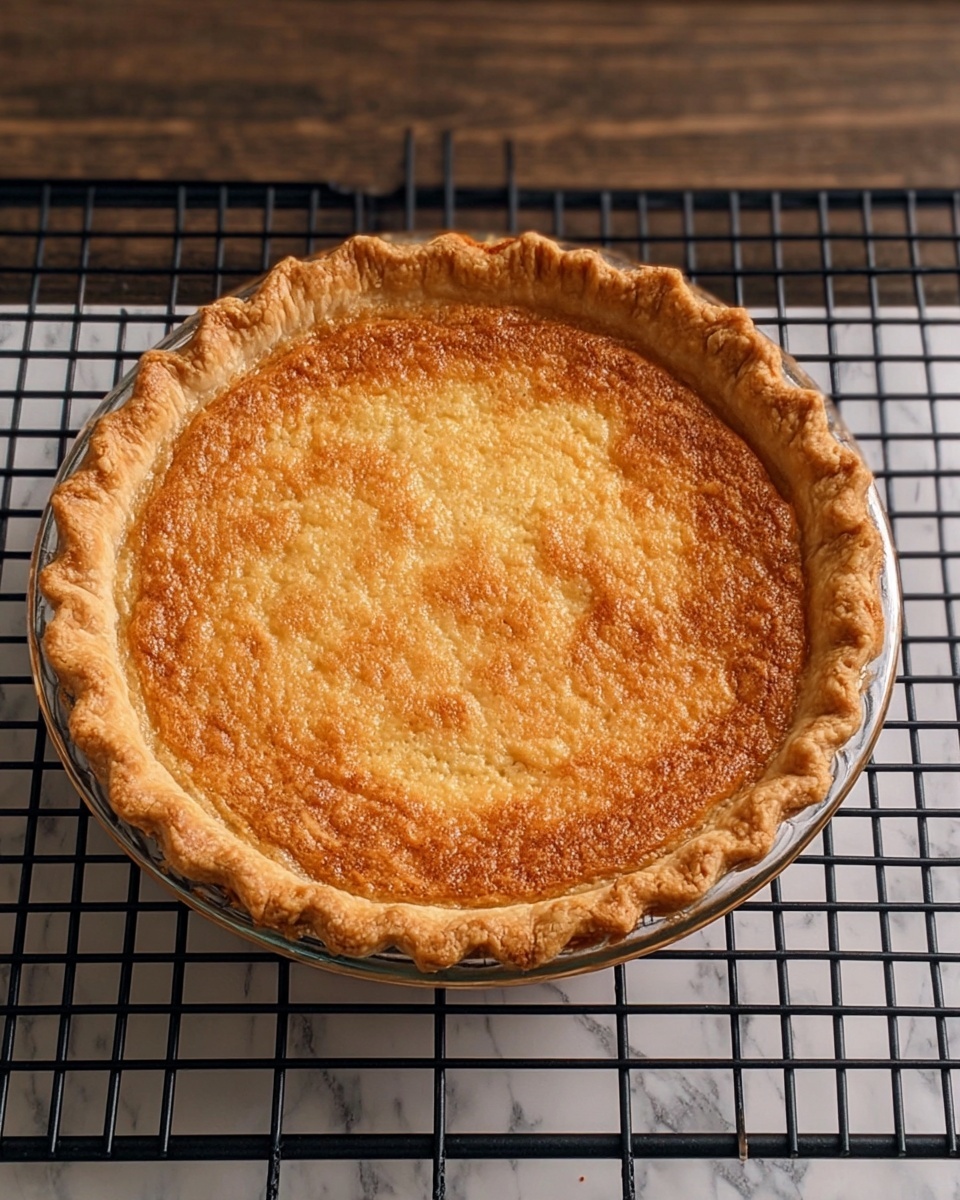 A single slice of pie with a golden-brown, slightly crunchy crust on the edge, filled with a thick, soft, light brown filling that looks smooth and creamy with small bits inside. On top of the slice is a swirl of white whipped cream, soft and fluffy in texture. A silver fork rests on the right side of the white plate, which sits on a white marbled surface. Photo taken with an iphone --ar 4:5 --v 7