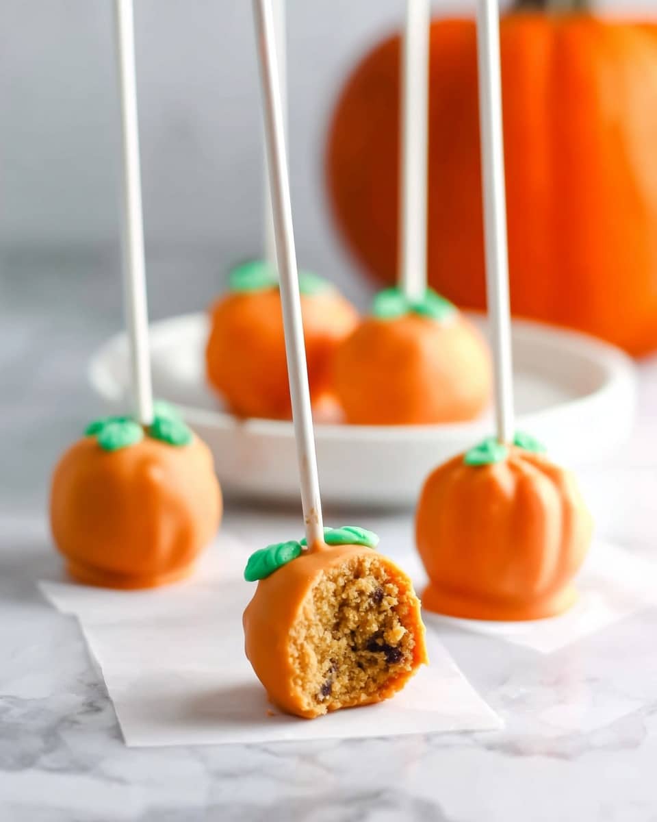 Pumpkin Cookie Dough Pops Recipe - Recipe Image
