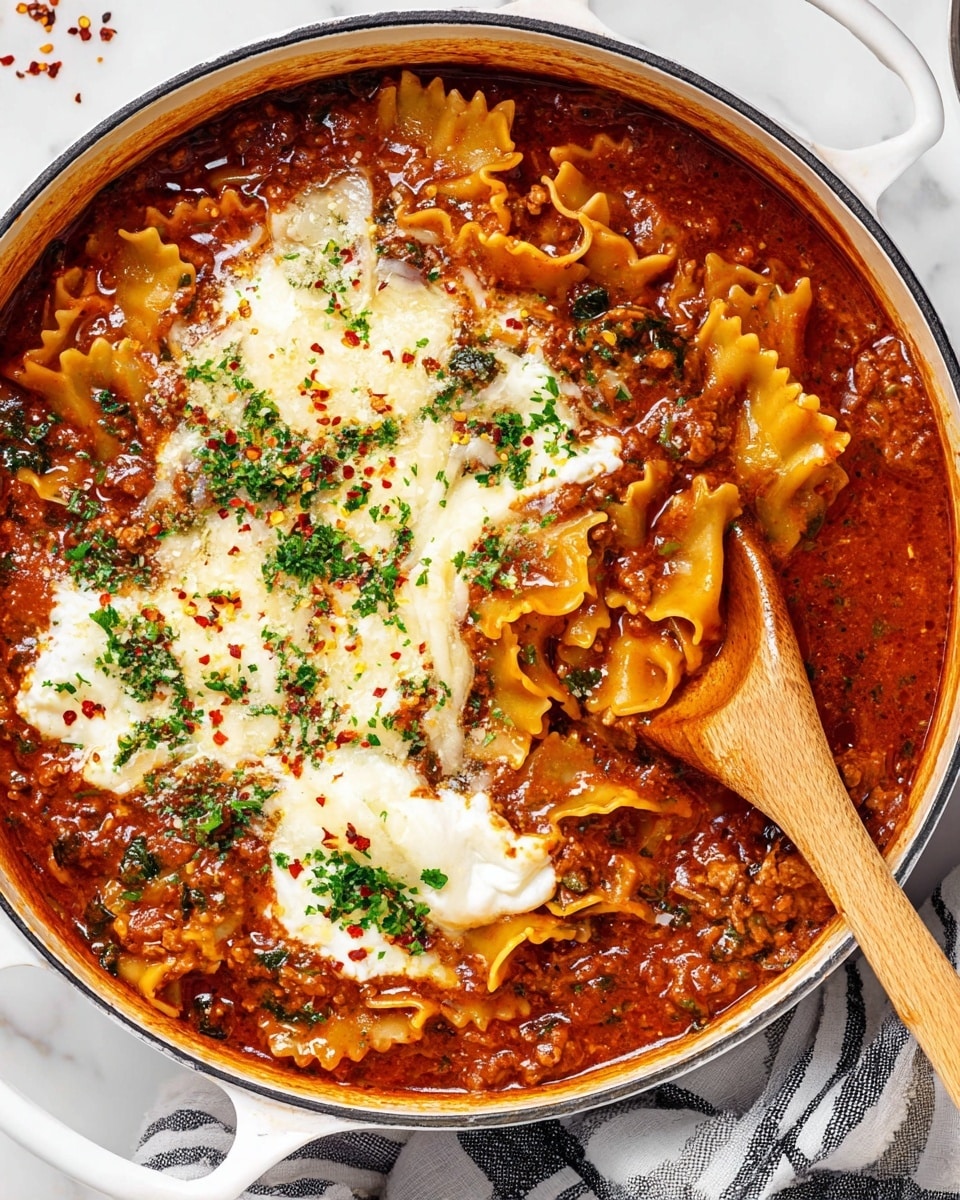 Vegetarian Lasagna Soup Recipe - Recipe Image