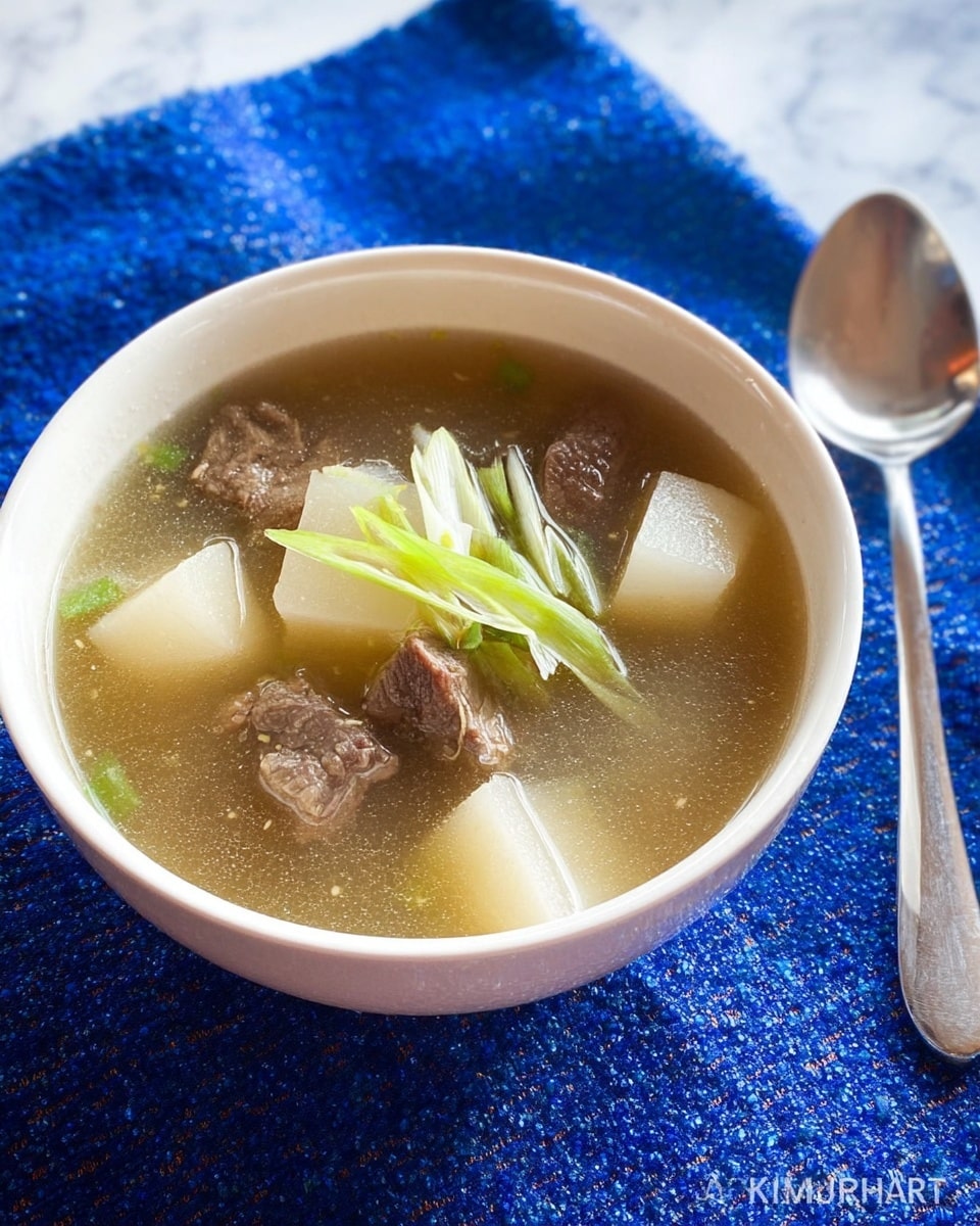 Korean Beef and Radish Soup (Seogogi Mu Guk) Recipe - Recipe Image