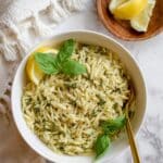 Creamy Lemon Zucchini Orzo Recipe