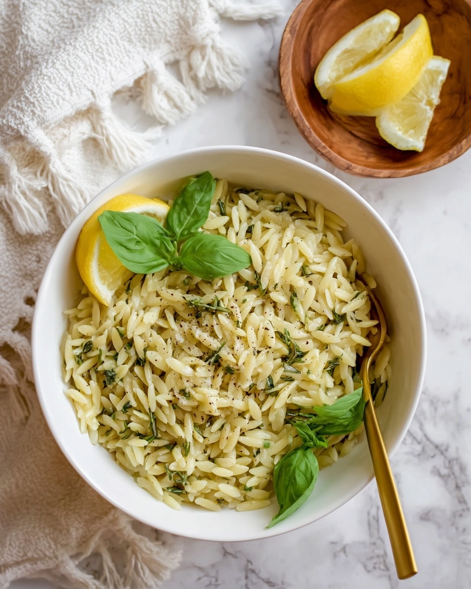Creamy Lemon Zucchini Orzo Recipe