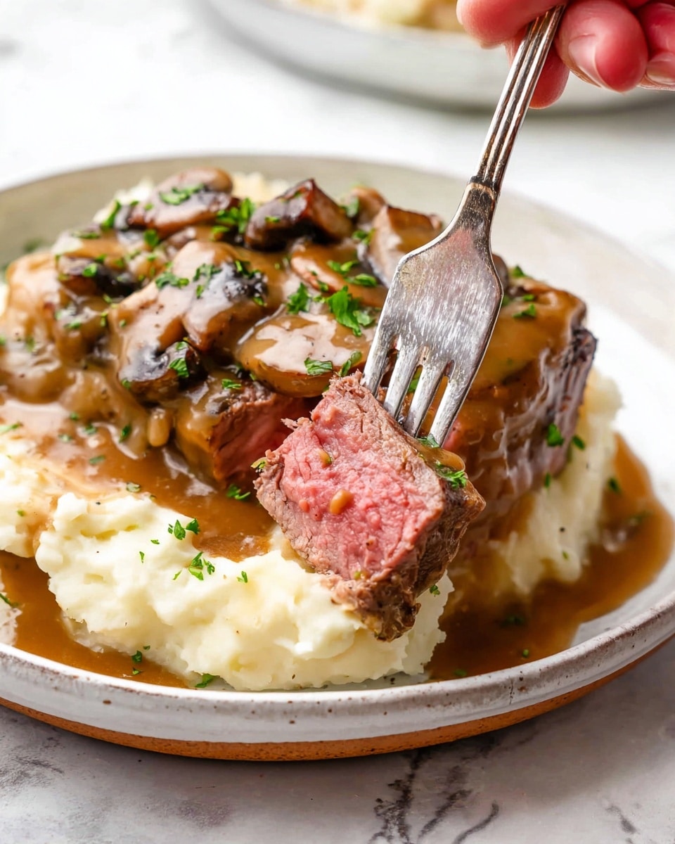 Steak Diane with Mushroom and Cream Sauce Recipe
