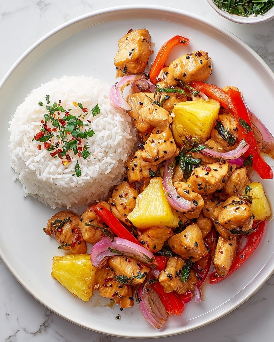 Hawaiian Chicken Sheet Pan Recipe - Recipe Image