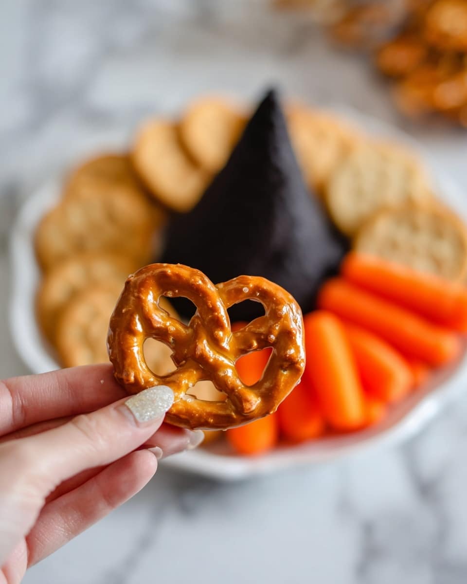 Witch Hat Halloween Cheese Ball Recipe - Recipe Image