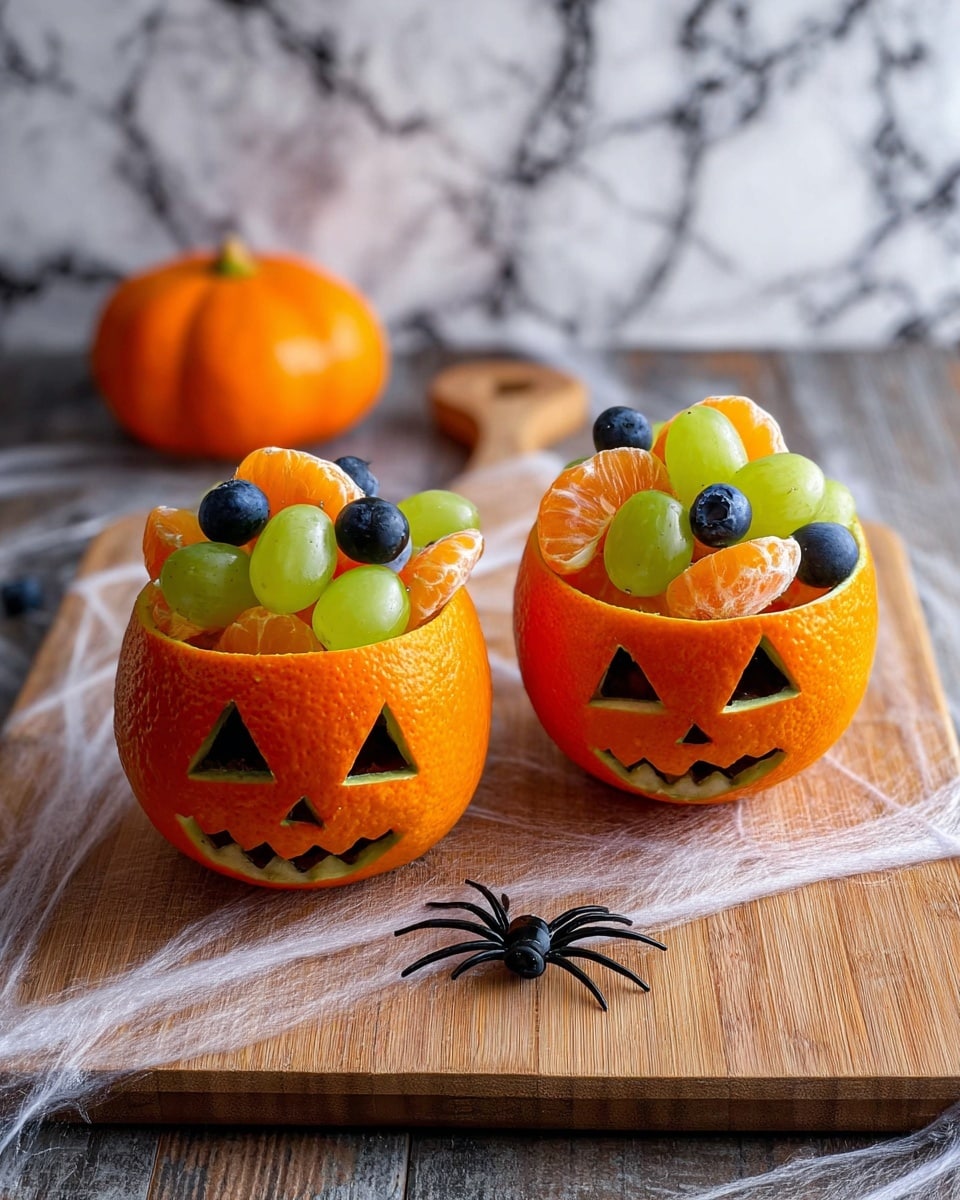 Jack-O-Lantern Orange Fruit Cups Recipe
